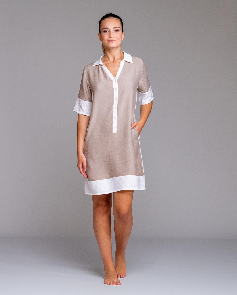 Vestido De Manga Corta EGATEX