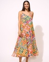 Vestido Largo Estampado De Tirantes Lidea L3062