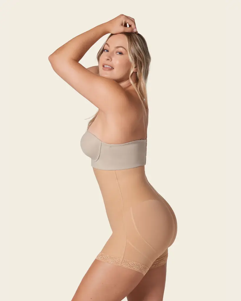 Braga Faja Tipo Short De Control Fuerte Levanta Glúteos  LEONISA