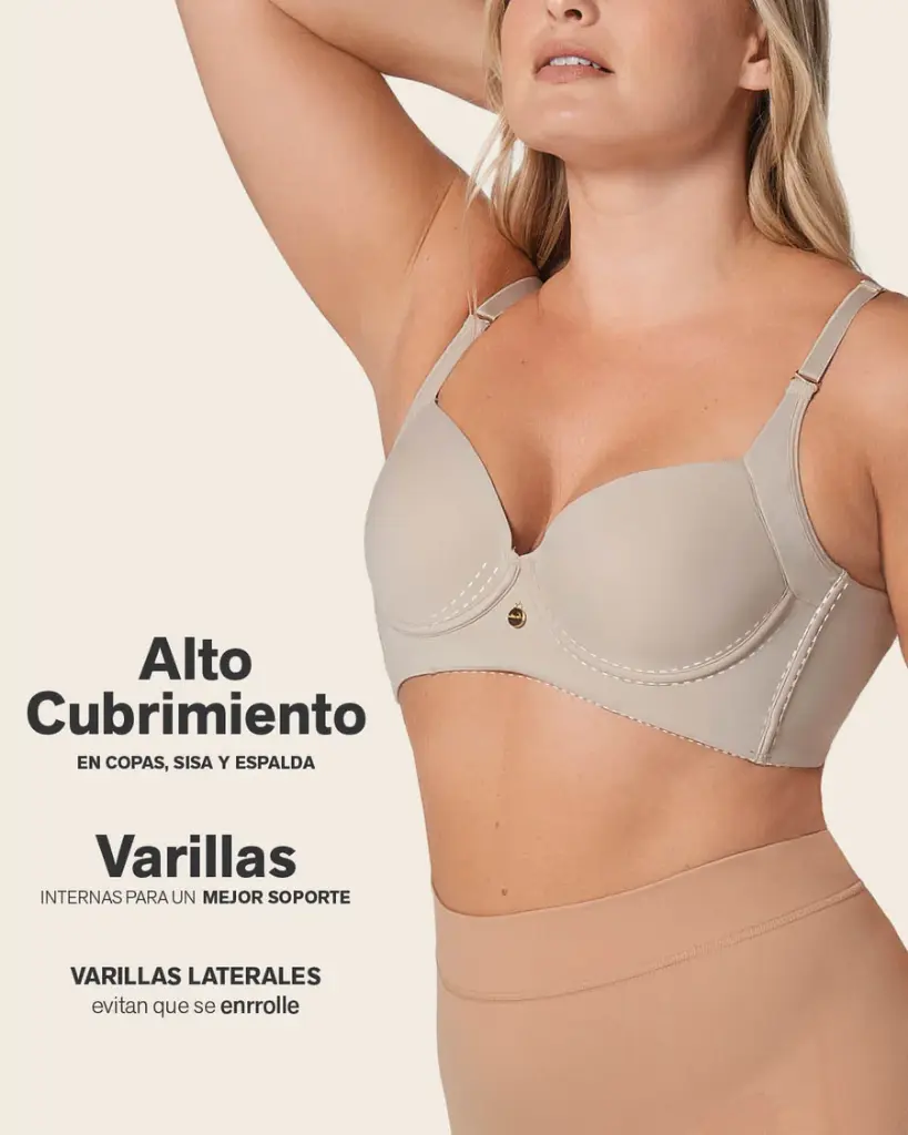 Sujetador Reductor Con Espalda Super Ancha LEONISA 