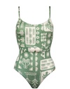 Bañador Con Relleno WATERCULT Verde Estampado
