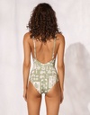 Bañador Con Relleno WATERCULT Verde Estampado
