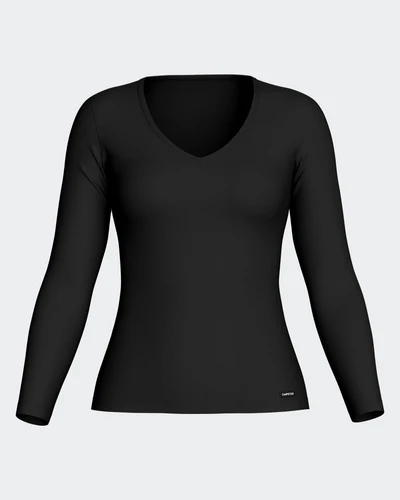 Camiseta Chica Thermo Manga Larga Cuello Pico IMPETUS