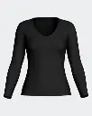 Camiseta Chica Thermo Manga Larga Cuello Pico IMPETUS