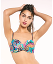 Bikini Parte De Arriba Bando Con Foam Ajustable, RED POINT Abby