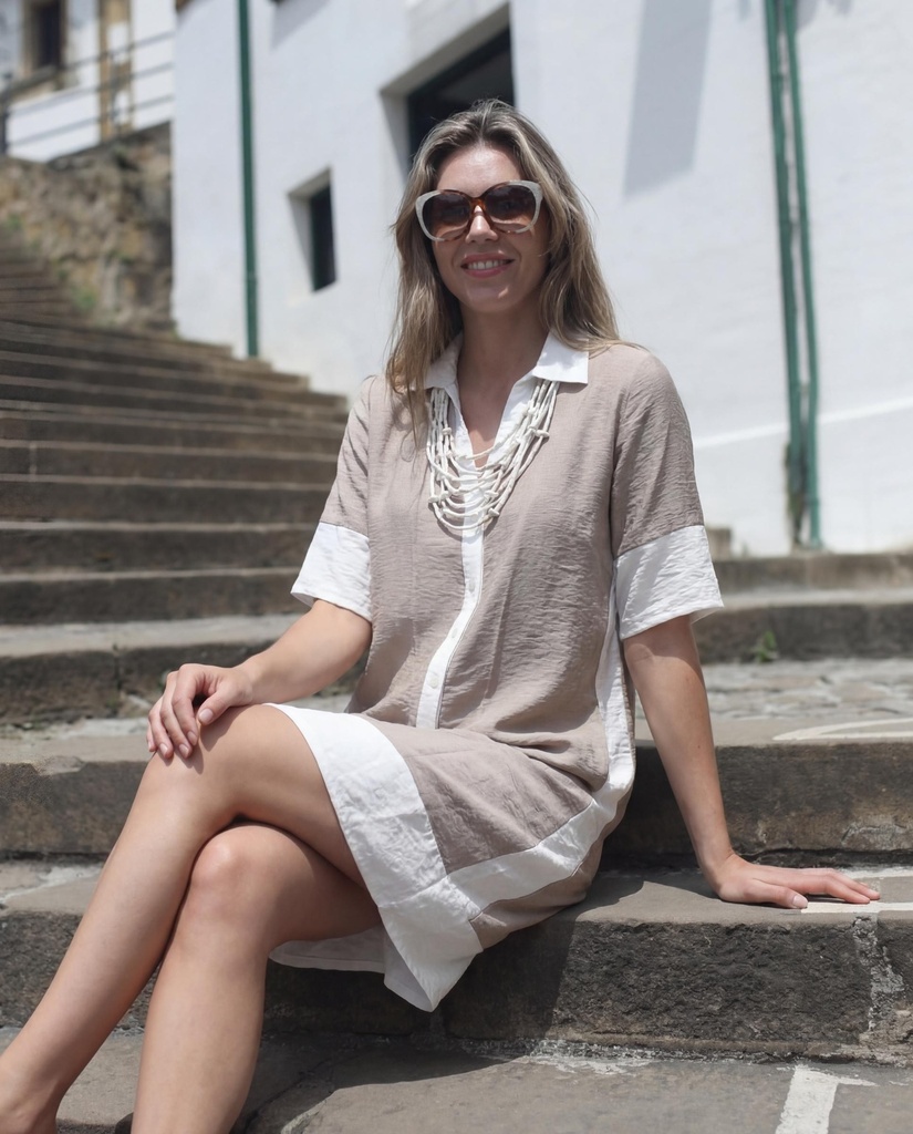 Vestido De Manga Corta EGATEX