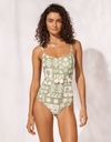 Bañador Con Relleno WATERCULT Verde Estampado
